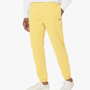 $130 NWT Men’s Lacoste Tapered Leg Sweatpant Yellow – Medium/4